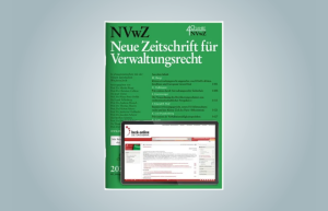 Cover der Ausgabe 6/2025 der Neuen Zeitung für Verwaltungsrecht.