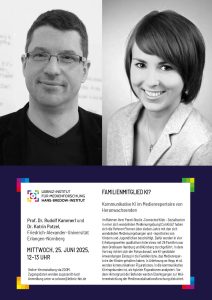 Poster mit Bild der Referent*innen