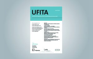 Cover of the journal UFITA