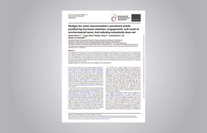 Cover of an article by Judith Möller et al. in the journal