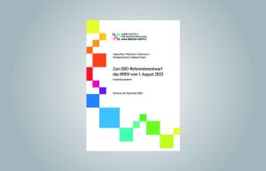 Deckblatt des Arbeitspapiers "Zum DDG-Referentenentwurf des BMDV vom 1. August 2023: Kurzstellungnahme"