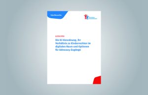Cover eines Gutachtens von Dr. Stephan Dreyer zur KI-Verordnung und Kinderrechten