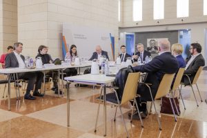 Federal Minister for Digital Transformation and Government Modernisation, Dr. Karsten Wildberger, will visit the Network of Institutes for Digitalisation Research (NIfD) on November 3, 2025, at the Weizenbaum Institute in Berlin. /// Photo: Mo Wüstenhagen
